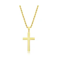 Stainless Steel Polished Cross Necklace