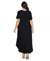 L I V D Women's Plus Scarlett Maxi Pocket Dress