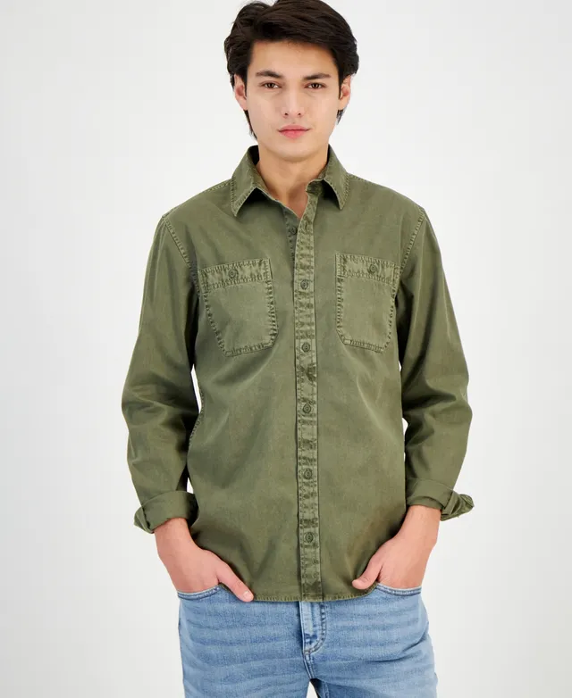 Sun + Stone Men's Ricardo Corduroy Shirt Jacket, Created for