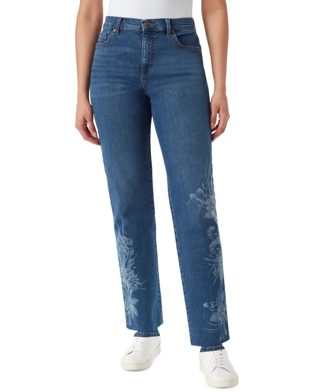 Gloria Vanderbilt Women's Amanda High-Rise Skimmer Capri Jeans - Macy's