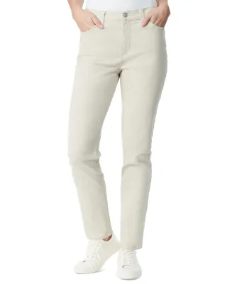 Gloria Vanderbilt Women's Amanda Colored Twill Straight-Leg Jeans