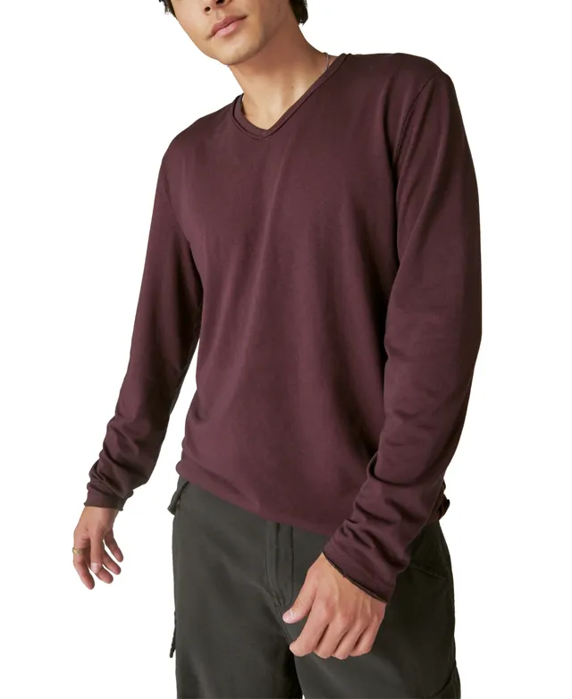 Lucky Brand Short Sleeve Button Notch Neck Venice Burnout T-Shirt |  Dillard's