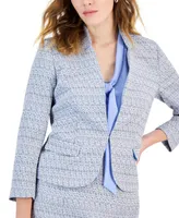 Kasper Women's Tweed 3/4-Sleeve Open-Front Jacket