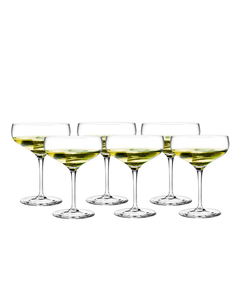 Holmegaard Cabernet Coupe Cocktail Glasses, Set of 6