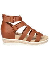 Easy Street Women's Simone Zip Wedge Sandals