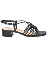 Easy Street Women's Sicilia Buckle Slingback Block Heel Sandals