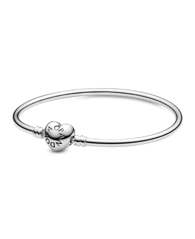 PANDORA Bracelet, Sparkling Snowflake Clasp Bangle, 14k Rose