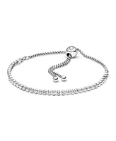 Pandora Cubic Zirconia Sparkling Slider Tennis Bracelet