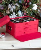 Santa's Bag Christmas Ornament Storage Box with Drawers