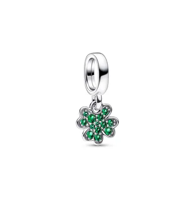 Pandora Crystals Four Leaf Clover Dangle Charm