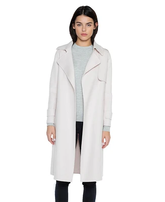 Jennie Liu Women's Cashmere Wool Double-faced Overcoat