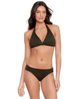 Lauren Ralph Lauren Twist Front Halter Bikini Top Bottoms