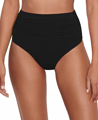 Lauren Ralph Beach Club High-Waist Bikini Bottoms