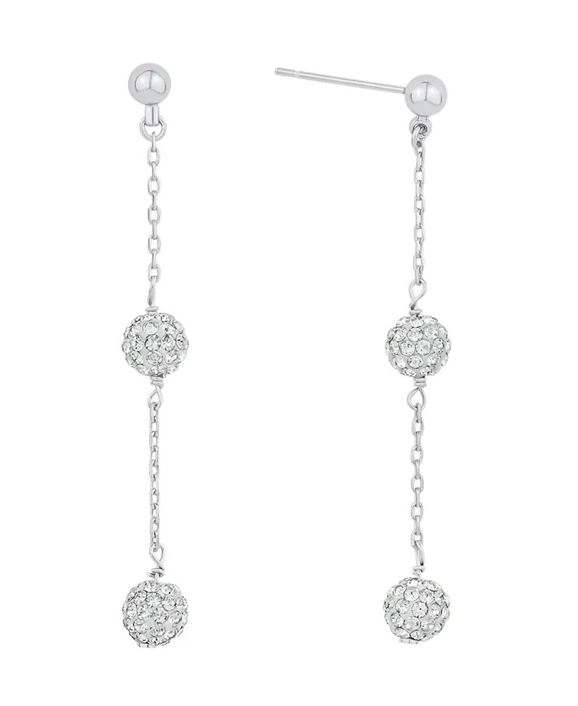 And Now This Crystal Ball Drop Earring