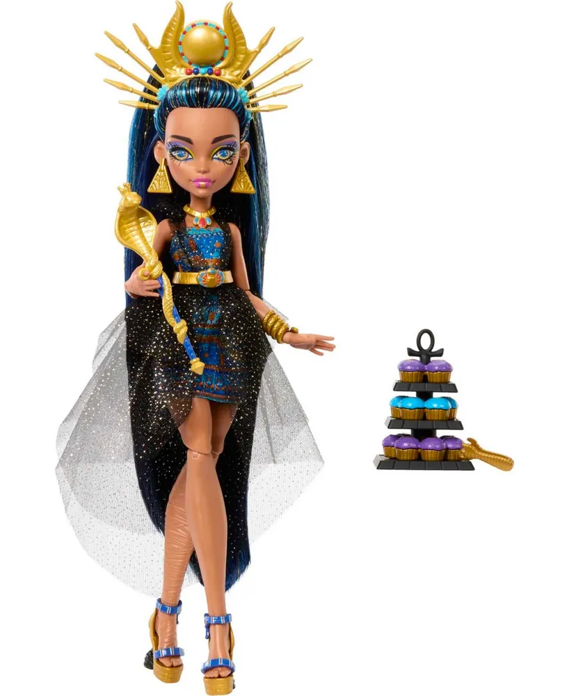 Monster High Cleo De Nile Doll in Monster Ball Party Dress with Accessories - Multi