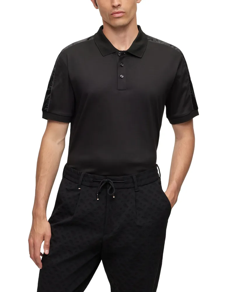 Boss by Hugo Boss Men's Structured-Trim Polo Shirt