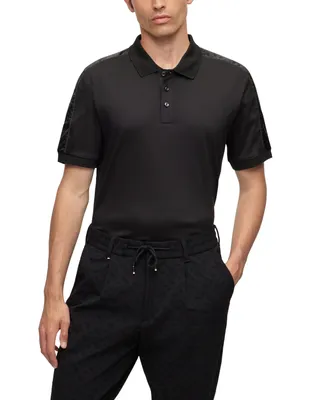Boss by Hugo Men's Structured-Trim Polo Shirt