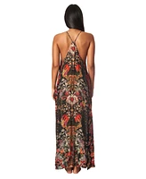 La Moda Clothing Women's Scoop neck T-back Maxi Dress