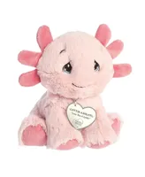 Aurora Small Lottie Axolotl Precious Moments Inspirational Plush Toy Pink 7"