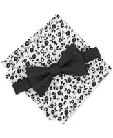 Bar Iii Men's Lansing Solid Bow Tie & Floral Pocket Square Set, Created for Macy's