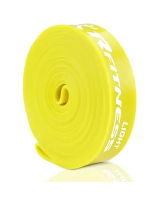 Furinno41 in. Rfitness Professional Long Loop Stretch Latex Exercise Band, Yellow - Light