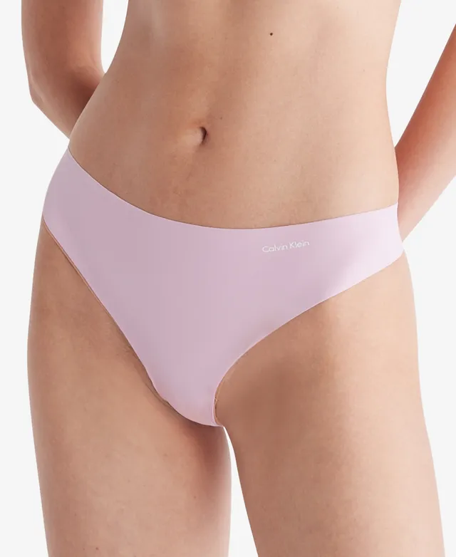 Calvin Klein Women's Invisibles High-Waist Thong Underwear QD3864 - Macy's