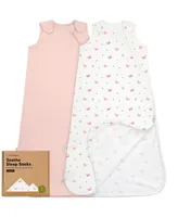 2-Pack Sleep Sacks for Babies, Soothe Sleeping Sack Wearable Blanket, Infant, Toddler, Newborn Swaddle