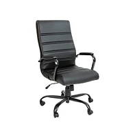 Milano Contemporary High-Back Home Office Chair With Padded Arms