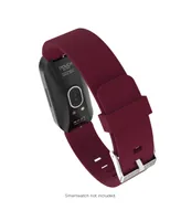 iTouch Active Unisex Maroon Black Extra Interchangeable Silicone Strap
