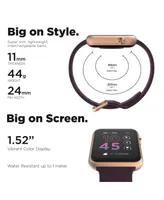 iTouch Air 4 Unisex Plum Silicone Smart Strap Smartwatch 41mm