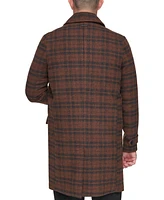 Marc New York Men's Bexar Plaid Overcoat