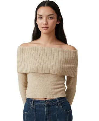 Cotton On Women's Everfine Off The Shoulder Pullover Sweater