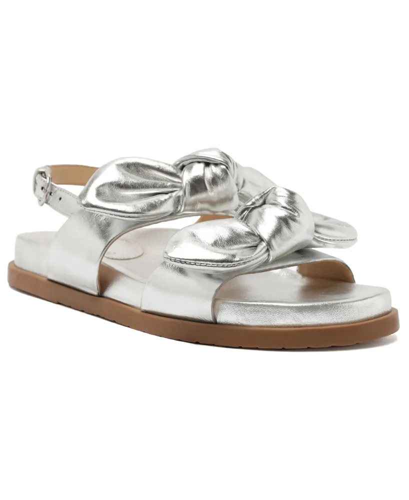 Arezzo Women's Melody Bow Footbed Sandals