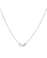 Diamond Cross Pendant Necklace (1 ct. t.w.) in 14k White Gold, 16" + 2" Extender
