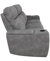 Greymel 84" Zero Gravity Fabric Sofa with Power Headrests, Created for Macy's