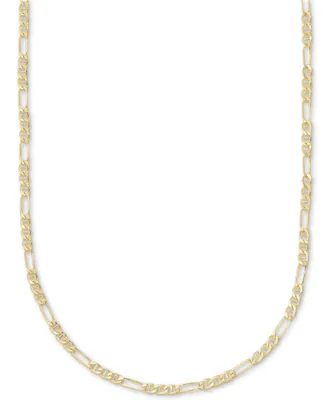 Mariner & Figaro Link 22" Chain Necklace (4mm) in 10k Gold