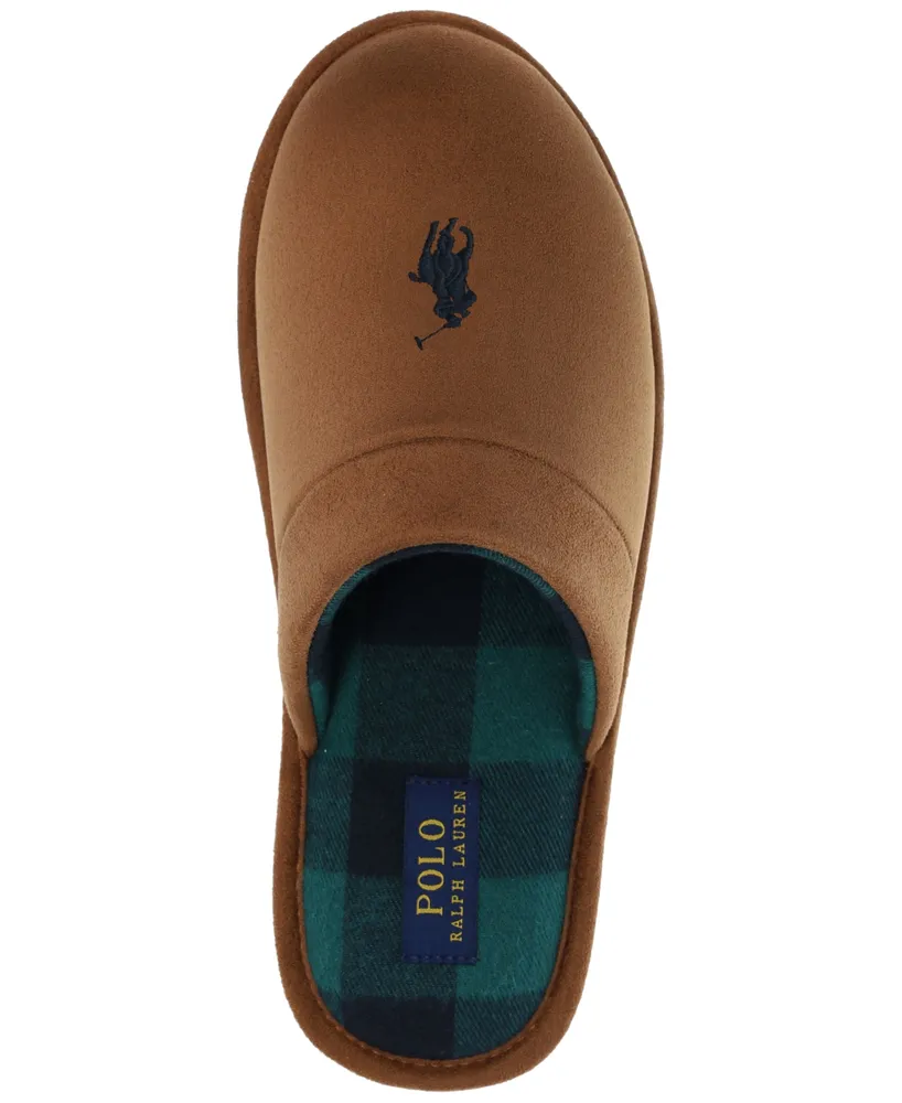Polo Ralph Lauren Men's Embroidered Scuff Slippers