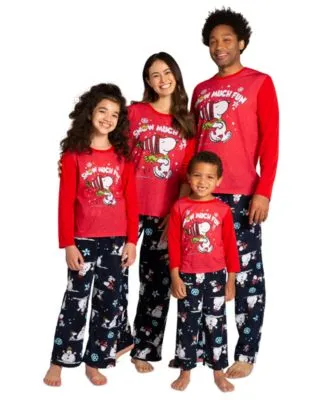 Briefly Stated Peanuts Matching Family Pajamas
