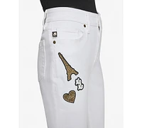 Karl Lagerfeld Paris Women's Logo-Patch Denim Jeans