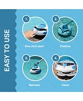 Mist Cordless Advanced Robotic Pool Cleaner, Self-Parking, Pool Vacuum Has 100 Mins Maximum Run Time, Ideal for Above/In