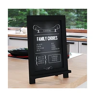 Magda Set Of 10 Wall Mount Or Tabletop Magnetic Chalkboards With Folding Metal Legs