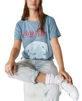 Lucky Brand Women's Coca-Cola Polar Bears Graphic T-Shirt