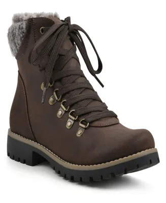 Cliffs by White Mountain Women's Prized Lace-Up Hiker Booties