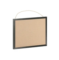 Clarey Linen Display Board With Wooden Frame And Push Pins