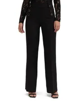 Bebe Women's High Waist Wide Leg Pant