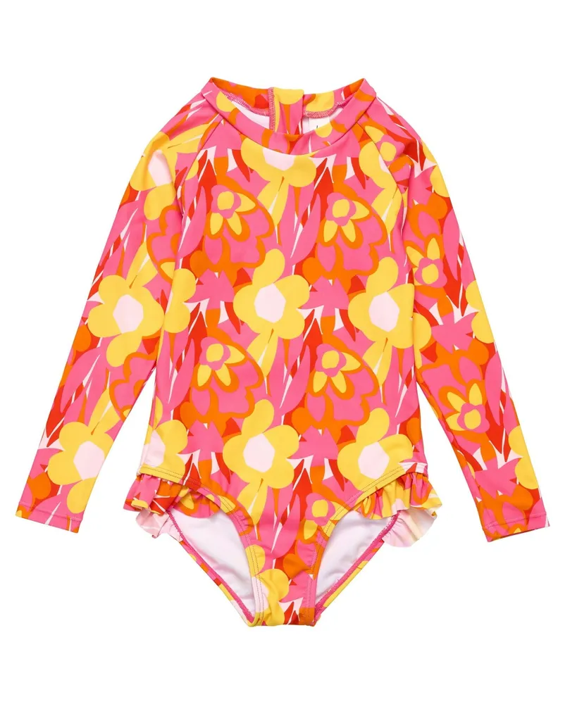 Toddler, Child Girls Pop of Sunshine Ls Surf Suit