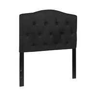 Arched Twin Button Tufted Upholstered Headboard