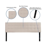Quilted Tufted King Upholstered Headboard