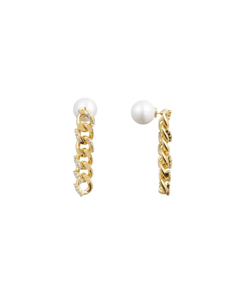 Rhinestone Chain Earrings
