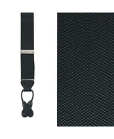 Trafalgar Men's Hudson Solid Button End Suspenders